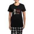 thumbnail image 1 of CafePress - Combat Girl Mesothelioma Women's Dark Pajamas - Women's Short Sleeve Print T-Shirt and Pants Dark Cotton Pajama Set, 1 of 7