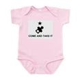 thumbnail image 1 of CafePress - Come And Take It Large_Pacifier Body Suit - Baby Light Bodysuit, Size Newborn - 24 Months, 1 of 4