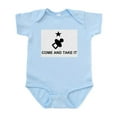 thumbnail image 1 of CafePress - Come And Take It Large_Pacifier Body Suit - Baby Light Bodysuit, Size Newborn - 24 Months, 1 of 4