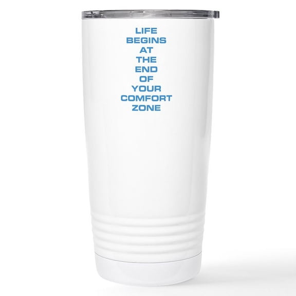 CafePress - Comfort Zone Stainless Steel Travel Mug - Insulated Stainless Steel Travel Tumbler 20 oz.