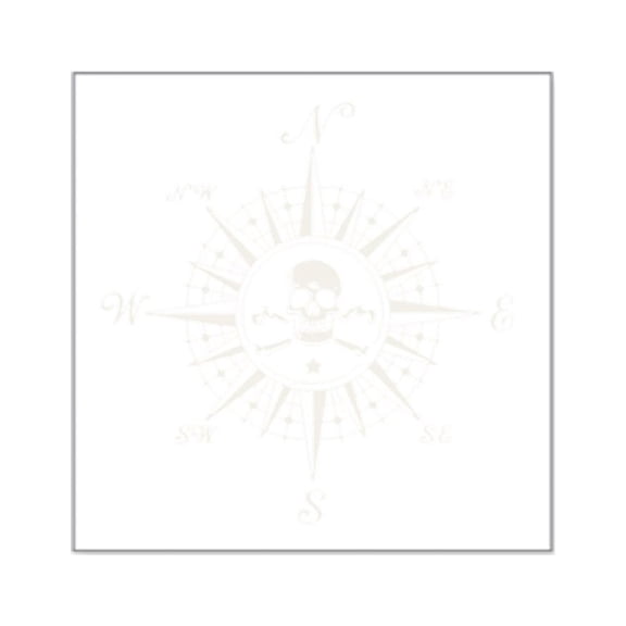 CafePress - Compass Rose II Square Sticker 3 X 3 - Square Sticker 3" x 3"