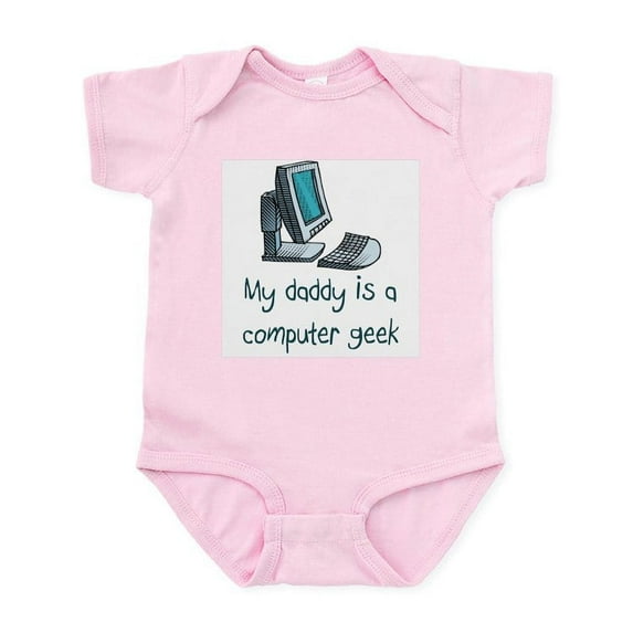 CafePress - Computer Geek Infant Bodysuit - Baby Light Bodysuit, Size Newborn - 24 Months