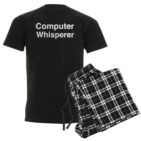 CafePress - Computer Whisperer Pajamas - Men's Dark Loose Fit Cotton Pajama Set