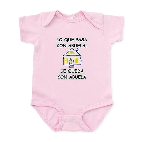 CafePress - Con Abuela Infant Bodysuit - Baby Light Bodysuit, Size Newborn - 24 Months