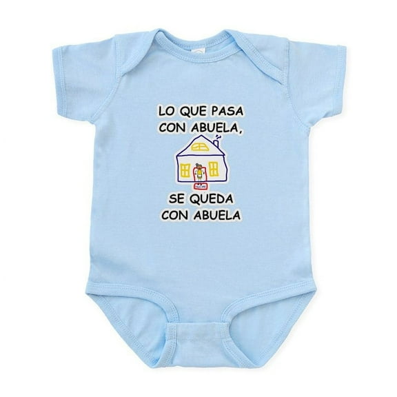 CafePress - Con Abuela Infant Bodysuit - Baby Light Bodysuit, Size Newborn - 24 Months
