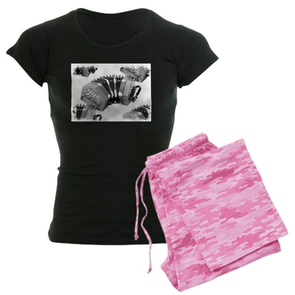 CafePress - Concertina Women's Dark Pajamas - Women's Short Sleeve Print T-Shirt and Pants Dark Cotton Pajama Set