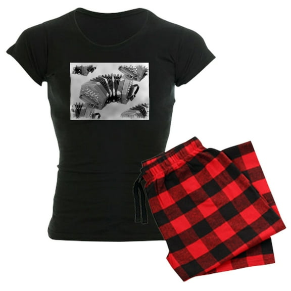 CafePress - Concertina Women's Dark Pajamas - Women's Short Sleeve Print T-Shirt and Pants Dark Cotton Pajama Set