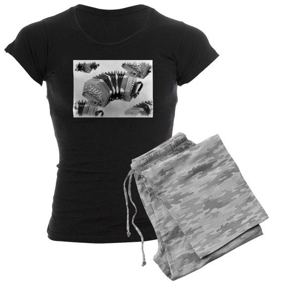 CafePress - Concertina Women's Dark Pajamas - Women's Short Sleeve Print T-Shirt and Pants Dark Cotton Pajama Set