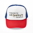 thumbnail image 1 of CafePress - Concrete Genius - Adjustable Unisex Printed Trucker Hat with Mesh Back, 1 of 10