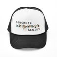 thumbnail image 1 of CafePress - Concrete Genius - Adjustable Unisex Printed Trucker Hat with Mesh Back, 1 of 8
