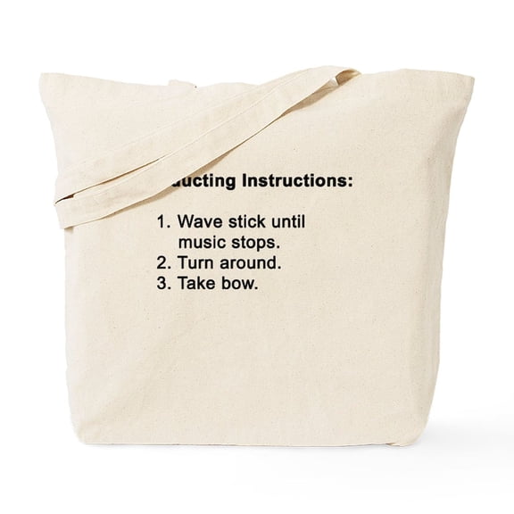 CafePress - Conducting Instructions Tote Bag - Unisex Canvas Tote Bag, Beige, 1-Piece