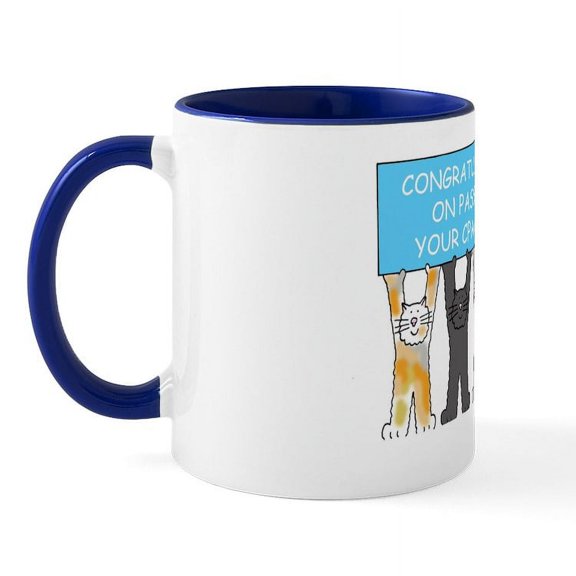CafePress - Congratulations On Passing CPA Exam Mug - 11 oz Ceramic Mug - Novelty Coffee Tea Cup