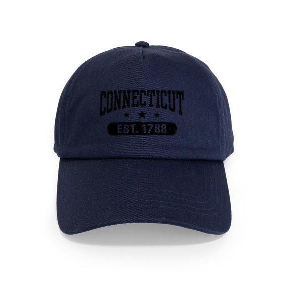 CafePress - Connecticut Est. 1788 Cap - Adjustable 100% Brushed Unisex Casual Cotton Baseball Cap, Beige, 1