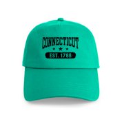 CafePress - Connecticut Est. 1788 Cap - Adjustable 100% Brushed Unisex Casual Cotton Baseball Cap, Beige, 1