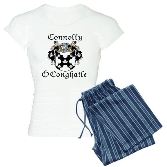 CafePress - Connolly In Irish/English Women's Light Pajamas - Women's Short Sleeve Print T-Shirt and Pants Light Cotton Pajama Set