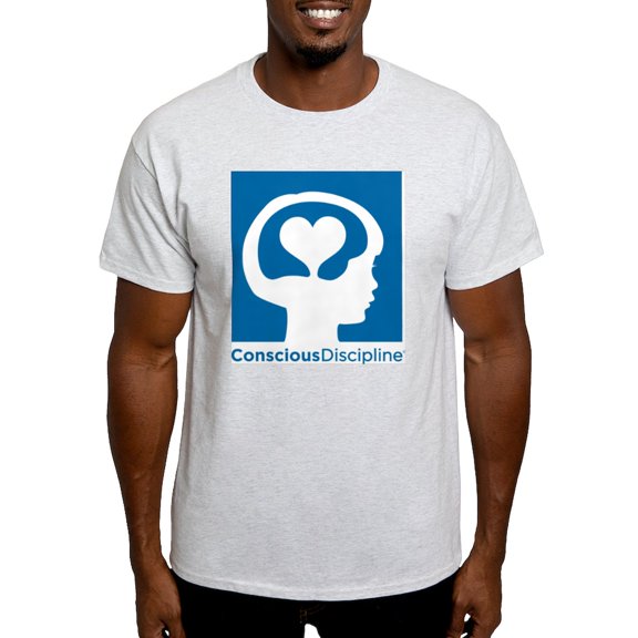 CafePress - Conscious Discipline Stacked Logo Blue Light T S - Men's Classic Graphic T-Shirt