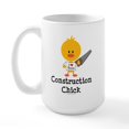 thumbnail image 1 of CafePress - Construction Chick Large Mug - 15 oz Ceramic Large White Novelty Mug, 1 of 6