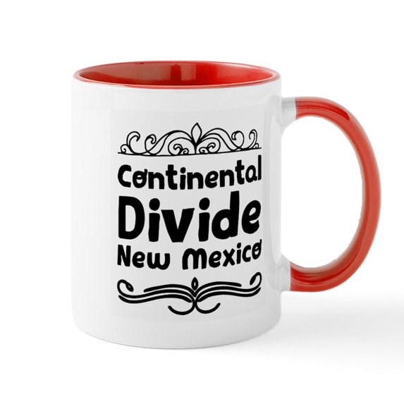 CafePress - Continental Divide New Mexico Mugs - 11 oz Ceramic Mug - Novelty Coffee Tea Cup