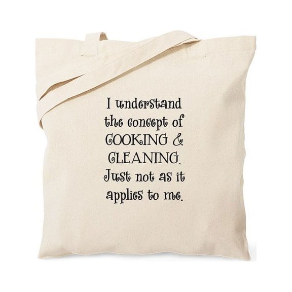 CafePress - Cooking & Cleaning Tote Bag - Unisex Canvas Tote Bag, Beige, 1-Piece