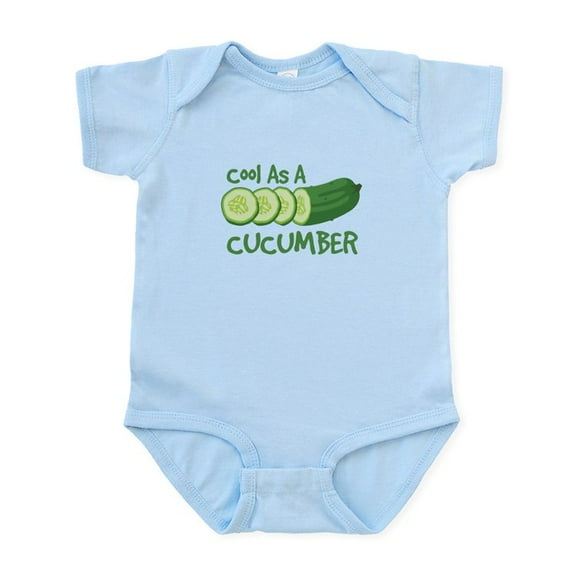 CafePress - Cool As A CUCUMBER Body Suit - Baby Light Bodysuit, Size Newborn - 24 Months
