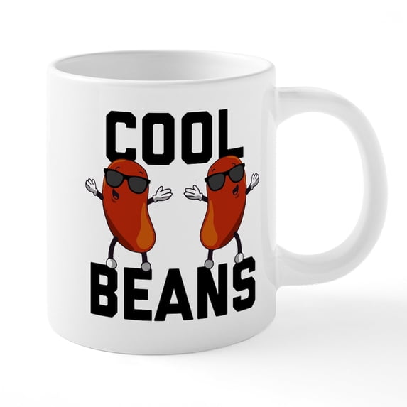 CafePress - Cool Beans - 20 Oz White Ceramic Mega Mug