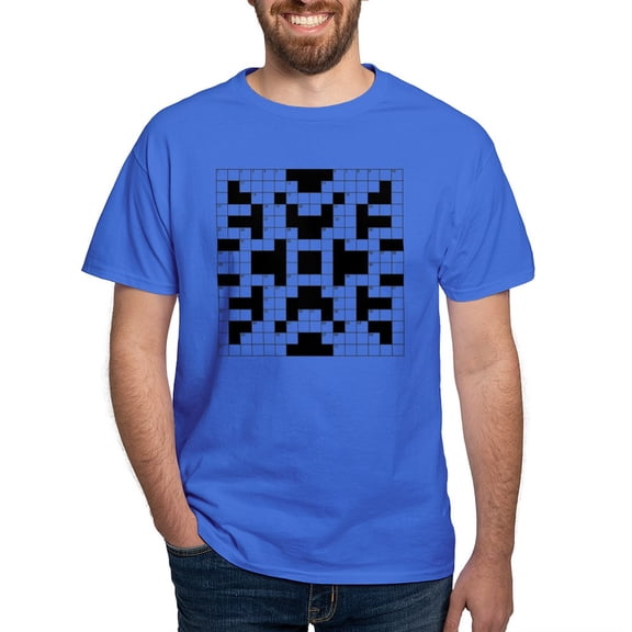 CafePress - Cool Crossword Pattern T Shirt - Men's Classic Graphic Cotton T-Shirt