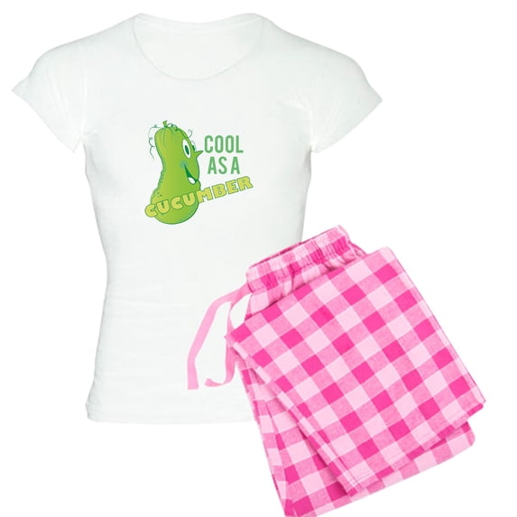 CafePress - Cool Cucumber Pajamas - Women's Light Pajamas
