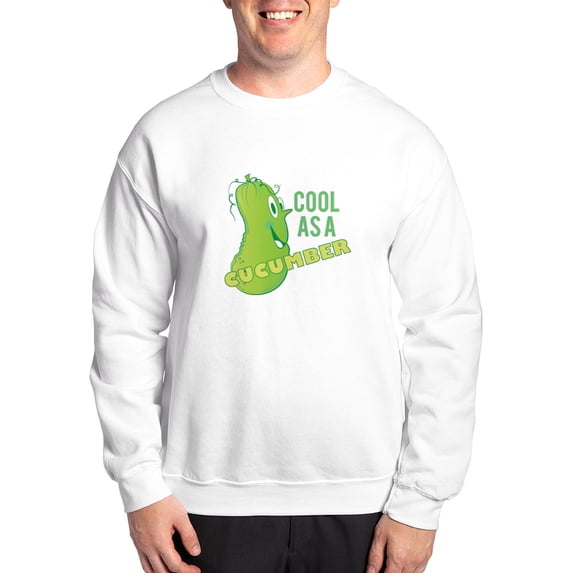 CafePress - Cool Cucumber Sweatshirt - Crew Neck Sweatshirt