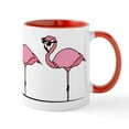thumbnail image 1 of CafePress - Cool Flamingos - 11 oz Ceramic Mug - Novelty Coffee Tea Cup, 1 of 6