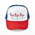 thumbnail image 1 of CafePress - Cool Flamingos - Adjustable Unisex Printed Trucker Hat with Mesh Back, 1 of 10
