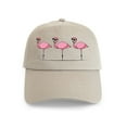 thumbnail image 1 of CafePress - Cool Flamingos Cap - Adjustable 100% Brushed Unisex Casual Cotton Baseball Cap, Beige, 1, 1 of 2