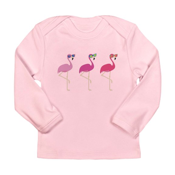 CafePress - Cool Flamingos Long Sleeve Infant T Shirt - Long Sleeve Infant T-Shirt