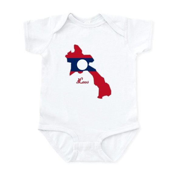 CafePress - Cool Laos Infant Bodysuit - Baby Light Bodysuit, Size Newborn - 24 Months