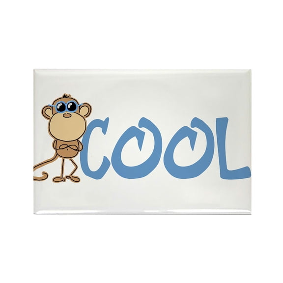 CafePress - Cool Monkey - Rectangle Magnet, 2"x3" Refrigerator Magnet