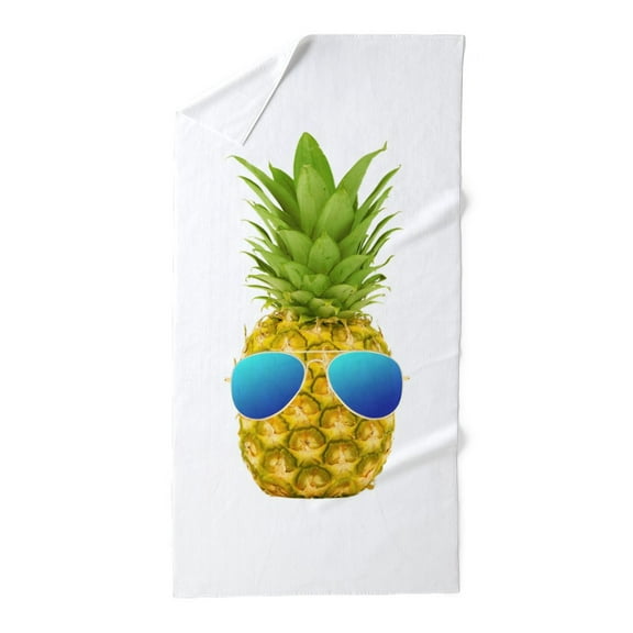 CafePress - Cool Pineapple - Large Beach Towel, Soft 30"x60" Towel with Unique Design