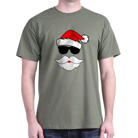 CafePress - Cool Santa Claus Dark T Shirt - Men's Classic Graphic Cotton T-Shirt