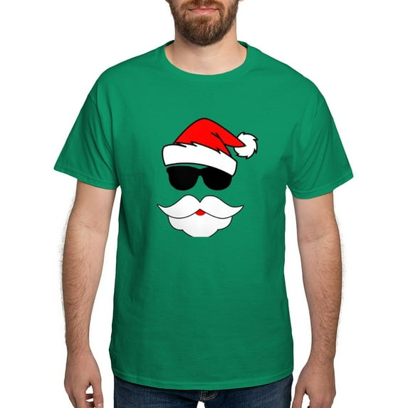 CafePress - Cool Santa Claus Dark T Shirt - Men's Classic Graphic Cotton T-Shirt