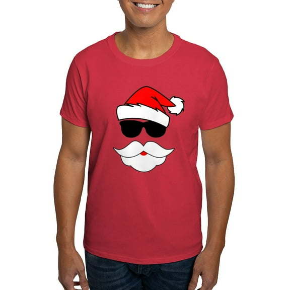 CafePress - Cool Santa Claus Dark T Shirt - Men's Classic Graphic Cotton T-Shirt
