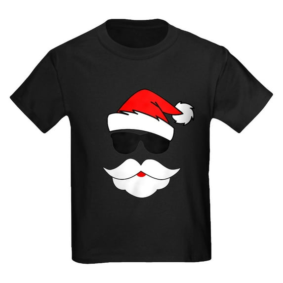 CafePress - Cool Santa Claus Kids Dark T Shirt - Dark T-Shirt Kids XS-XL