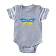 thumbnail image 1 of CafePress - Cool Ukraine Flag Ukrainian - Cute Infant Baby Football Bodysuit, 1 of 3