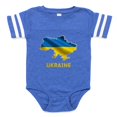 thumbnail image 1 of CafePress - Cool Ukraine Flag Ukrainian - Cute Infant Baby Football Bodysuit, 1 of 3
