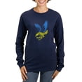 thumbnail image 1 of CafePress - Cool Ukraine Flag Ukrainian Pr Long Sleeve T Shirt - Women's Long Sleeve Graphic Tee Casual Fit, 1 of 4