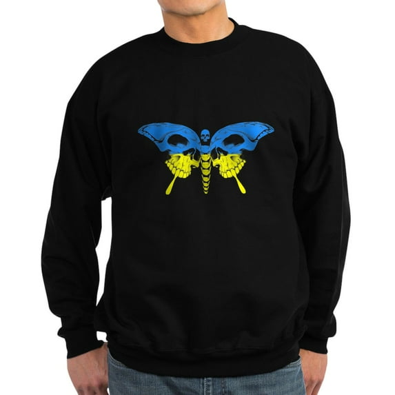 CafePress - Cool Ukraine Flag Ukrainian Pride Nativ Sweatshirt - Classic Crew Neck Sweatshirt