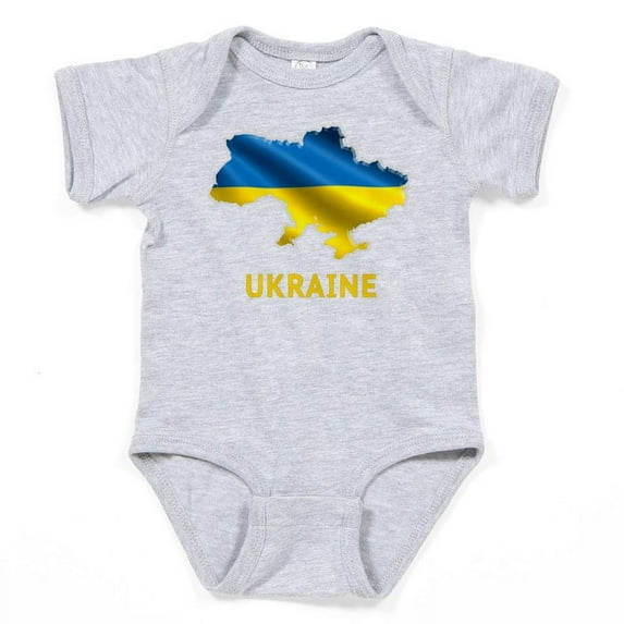 CafePress - Cool Ukraine Flag Ukrainian Pride Native Body Suit - Cute Infant Bodysuit Baby Romper - Size Newborn - 24 Months