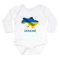 thumbnail image 1 of CafePress - Cool Ukraine Flag Ukrainian Pride Native Body Suit - Long Sleeve Cotton Baby Bodysuit, 1 of 4