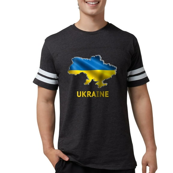 CafePress - Cool Ukraine Flag Ukrainian Pride Native H T Shirt - Mens Football Shirt