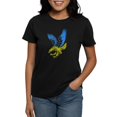 thumbnail image 1 of CafePress - Cool Ukraine Flag Ukrainian Pride Native H T Shirt - Women's Traditional Fit Dark T-Shirt, 1 of 4