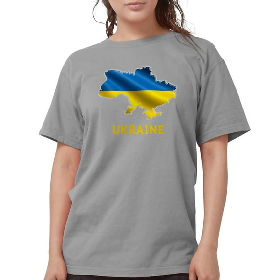 CafePress - Cool Ukraine Flag Ukrainian Pride Native H T Shirt - Womens Comfort Colors® Shirt