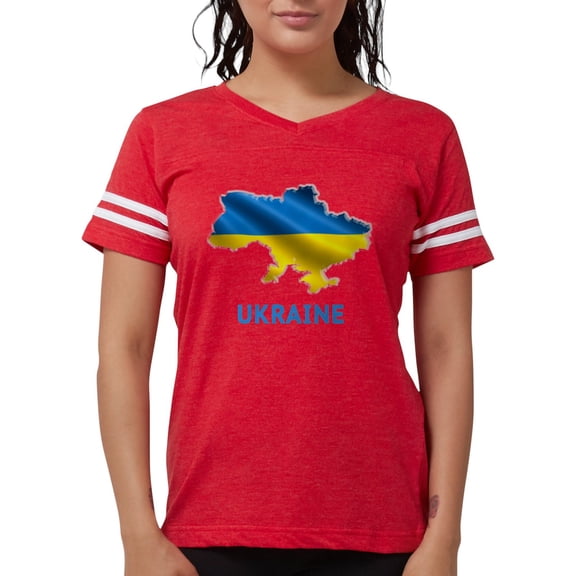 CafePress - Cool Ukraine Flag Ukrainian Pride Native H T Shirt - Womens Football Shirt