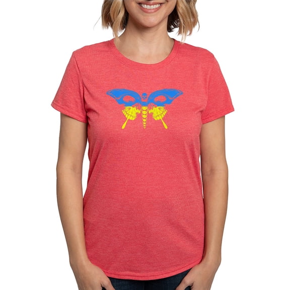 CafePress - Cool Ukraine Flag Ukrainian Pride Native H T Shirt - Womens Tri-blend T-Shirt